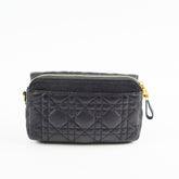 Christian Dior Caro Pouch With Chain & Strap Black